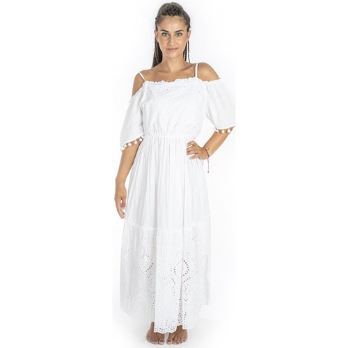 Vêtements Femme Robes Isla Bonita By Sigris Robe Blanc