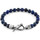 La garantie du prix le plus bas Bracelets Anchor & Crew Bracelet Tinago Argent Et Pierre Bleu