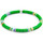 Le Coq Sportif Bracelets Voir tous les vêtements homme Bracelet Nakuru Argent Et Disque De Vinyle Vert