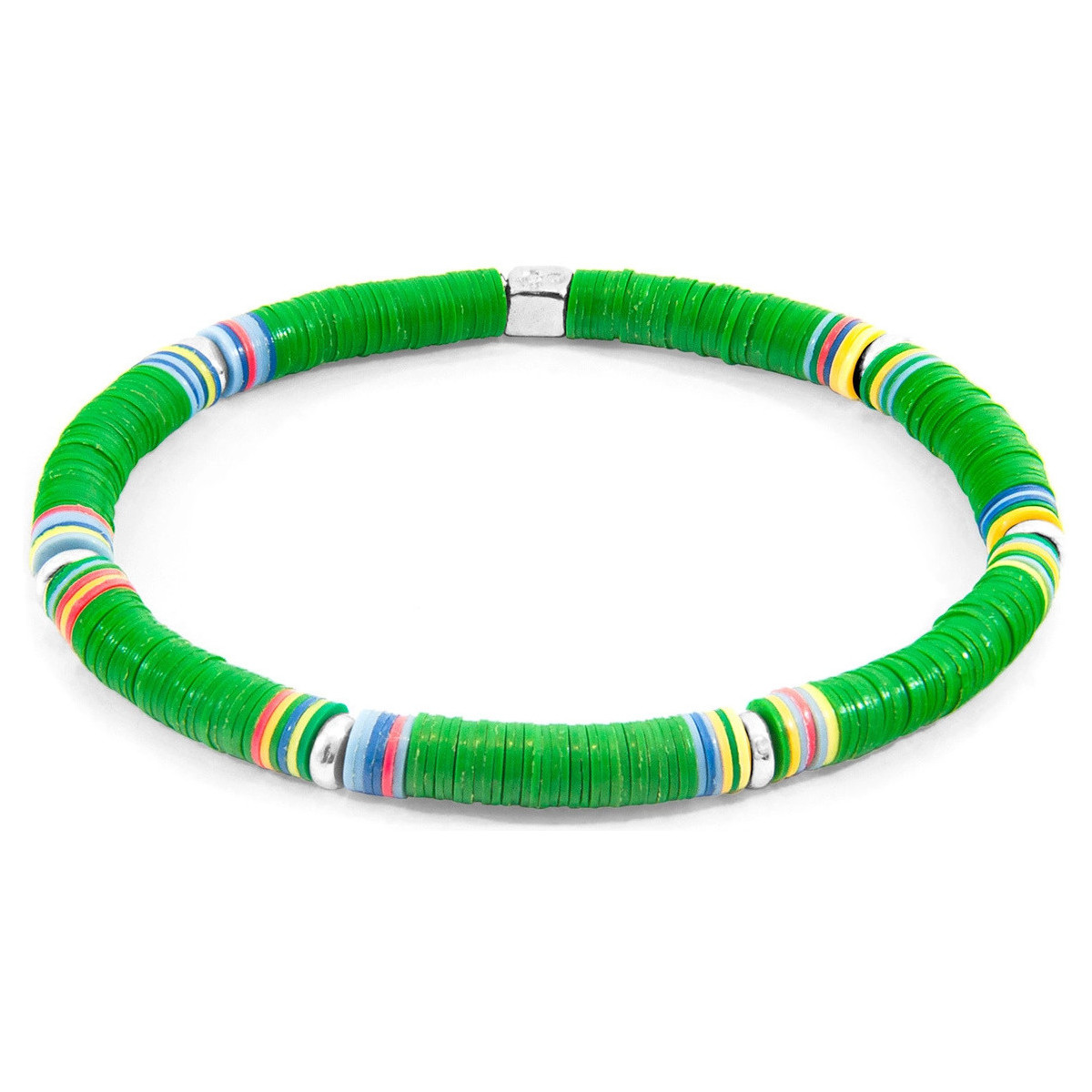 Le Coq Sportif Bracelets Voir tous les vêtements homme Bracelet Nakuru Argent Et Disque De Vinyle Vert