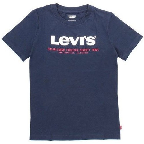 Vêtements Enfant T-shirts & Polos Levi's 91E054 GRAPHIC TEE-C8D DRESS BLUE Bleu