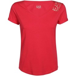 Vêtements Femme T-shirts & Polos Ea7 Emporio button-up ARMANI T-shirt femme EA7 3ltt07 TCR Rouge