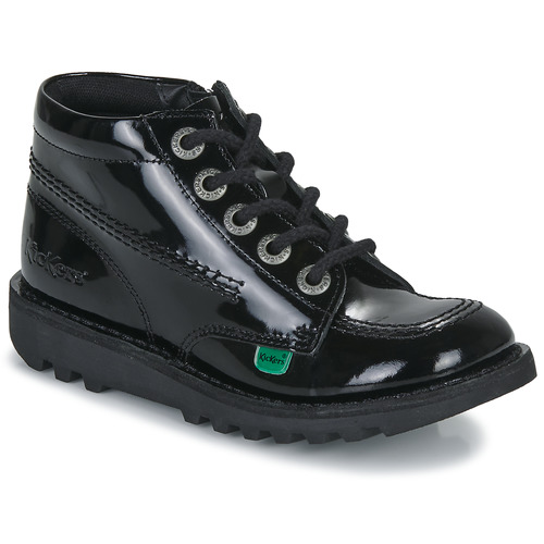 Chaussures Enfant Boots Kickers KICK HI ZIP Noir