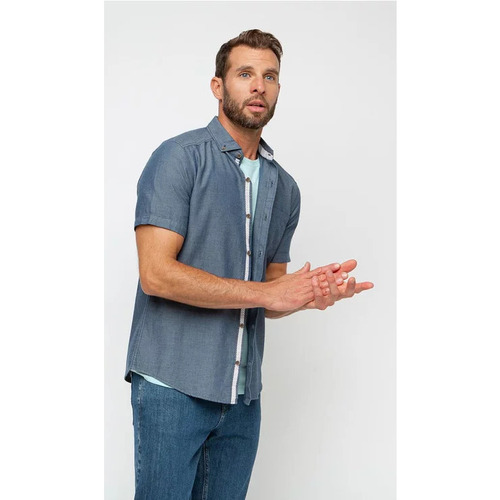 Vêtements Homme Chemises manches courtes TBS LUMMICHA Marine