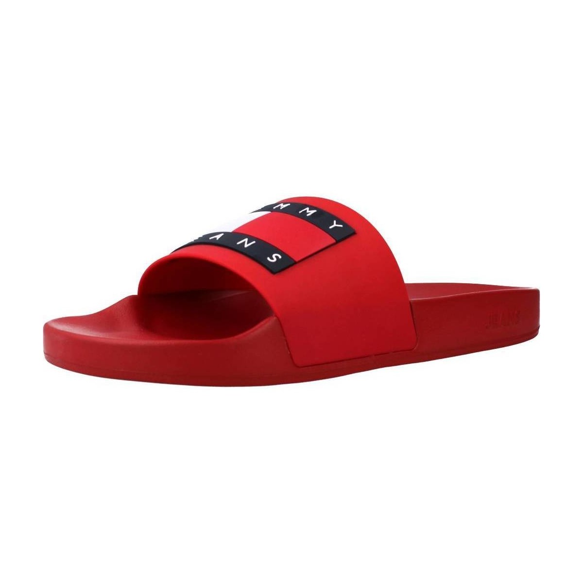 Chaussures Homme Tongs Tommy Jeans MENS FLAG PO Rouge