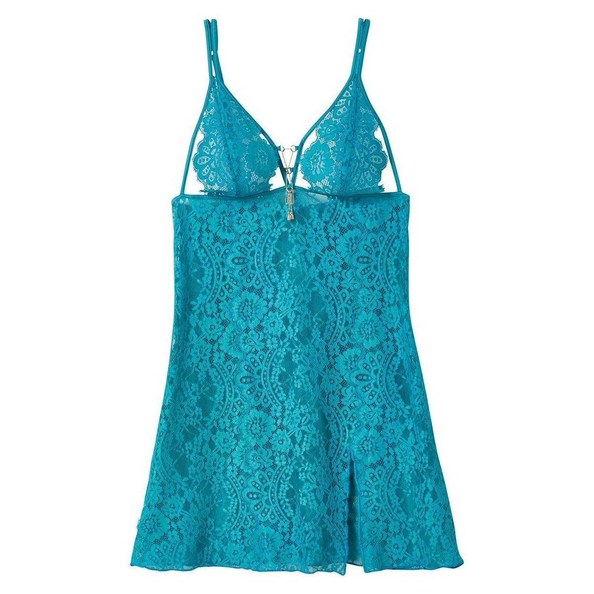 Vêtements Femme Pyjamas / Chemises de nuit Pomm'poire Nuisette turquoise Clin d'oeil Bleu