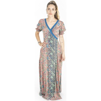 Vêtements Femme Robes longues Isla Bonita By Sigris Longue Robe Midi Rosa
