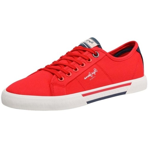 Chaussures Homme Baskets basses Pepe jeans Baskets homme  Ref 55563 rouge Rouge