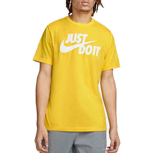 Vêtements Homme T-shirts & Polos celebrities Nike T-Shirt  Just Do It / Jaune Jaune