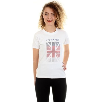 Vêtements Femme T-shirts manches courtes Lustres / suspensions et plafonniers UWP22015TS Blanc