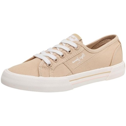Chaussures Femme Baskets basses Pepe long-length JEANS Baskets femme  Ref 55591 champagne Rose