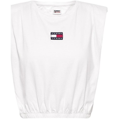 Vêtements Femme T-shirts & Polos Tommy Jeans Tee-shirt femme  Ref 55746 blanc Blanc