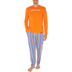 Vêtements Homme Pyjamas / Chemises de nuit Arthur Pyjama long droit manches longues col v Multicolore