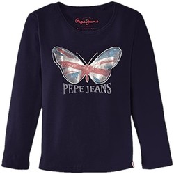 Vêtements Fille T-shirts manches courtes Pepe jeans  Bleu