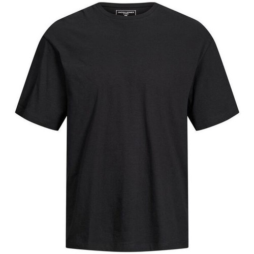 Vêtements Homme T-shirts & Polos Jack & Jones 12205415 RAY TEE-BLACK RELAXED FIT Noir