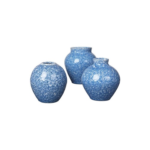 Voir toutes nos exclusivités Vases / caches pots d'intérieur Broste Copenhagen INGRID x3 Bleu