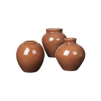 Maison & Déco Vases / caches pots d'intérieur Broste Copenhagen INGRID x3 Marron