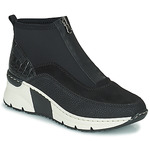 Alda platform leather boots Nero