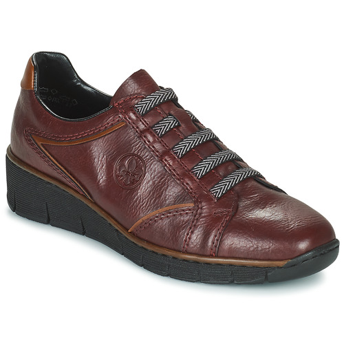 Chaussures Femme Leather basses Rieker 53756-35 Bordeaux