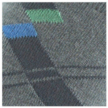 Kindy Mi-chaussettes jersey en coton motif rayures obliques Gris
