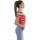 Vêtements Femme T-shirt con strass Marrone 72CBFM02-CMH03 Multicolore