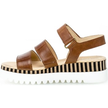 Sandales et Nu-pieds Gabor cuir talonMarron - Chaussures Sandale Femme 115 