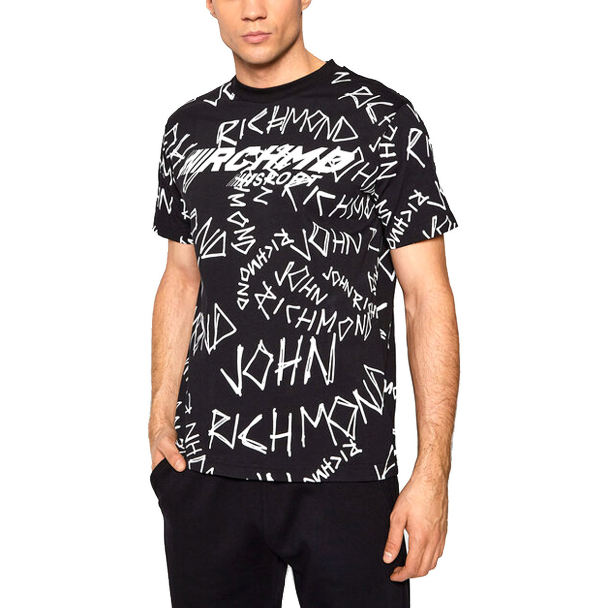 Vêtements Homme T-shirts manches courtes John Richmond UMP22145TS Noir