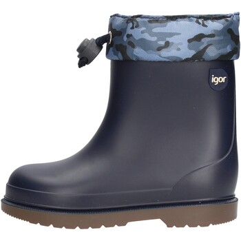Chaussures Garçon Bottes de pluie IGOR - Stivale da pioggia blu W10212-003 Bleu
