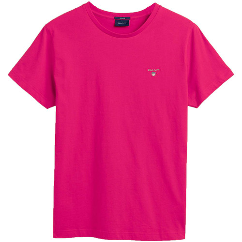 Vêtements Gant Short-sleeved t-shirts pink (peacock pink) - Vêtements T-shirts manches courtes Homme 29 