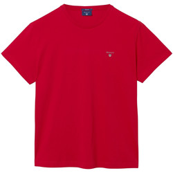 Vêtements Homme boss tee curved shirt 50412363 navy Gant Short-sleeved t-shirts rouge