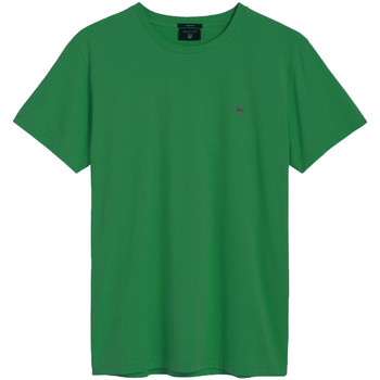Vêtements Homme T-shirts manches courtes Gant Short-sleeved t-shirts vert (lavish green)