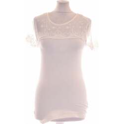 Vêtements Femme Tops / Blouses H&M Top Manches Courtes  34 - T0 - Xs Blanc