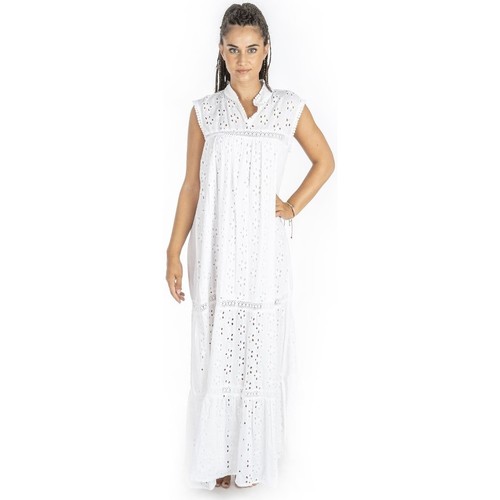 Vêtements Femme Robes Isla Bonita By Sigris Robe Blanc