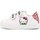 Chaussures Femme Baskets mode Bons baisers de Paname Baskets En Cuir Mini Edith Hello Kitty Blanc