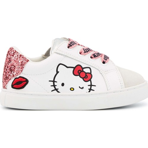 Bons baisers de Paname Mini Simone Hello Kitty Glitter Rose BLANC -  Chaussures Basket Femme 70,00 €