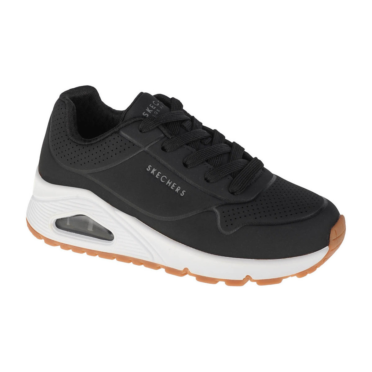 Chaussures Fille Baskets basses Skechers Uno Stand On Air Noir