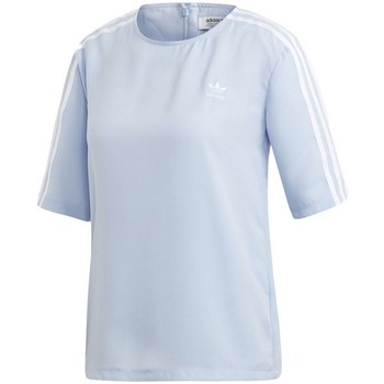 Vêtements Femme T-shirts & Polos adidas Originals 3 Stripes Tee Bleu
