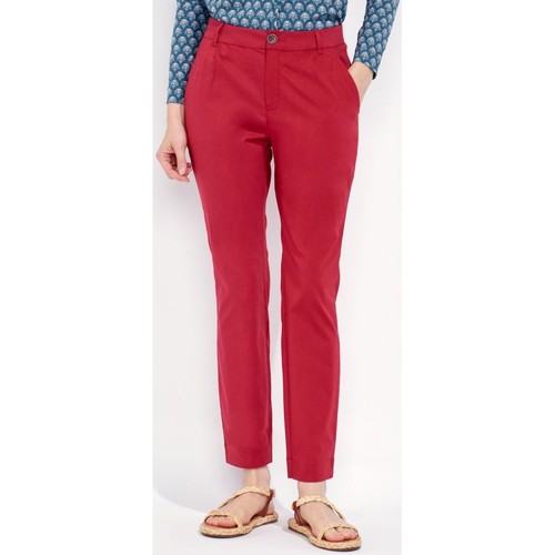Vêtements Femme Pantalons Chaussons Imprimés Babouchette Pantalon coton MALACCA Rouge