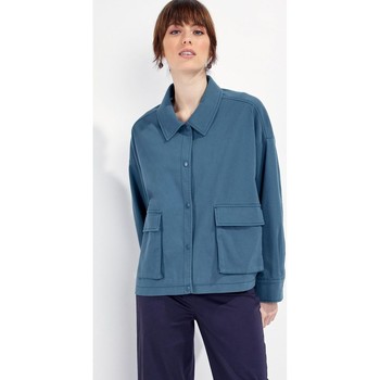 Vêtements Femme Vestes / Blazers womens etro cotton hoodieskong Veste fluide  AMBON Bleu denim
