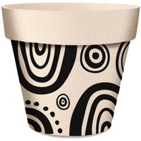 LA MODE RESPONSABLE Vases / caches pots d'intérieur Sud Trading Cache pot cercles en bambou Beige