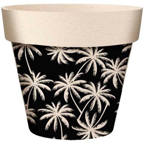 Paul & Joe Vases / caches pots d'intérieur Sud Trading Cache Pot en Bambou Palmiers 15.5 cm Noir