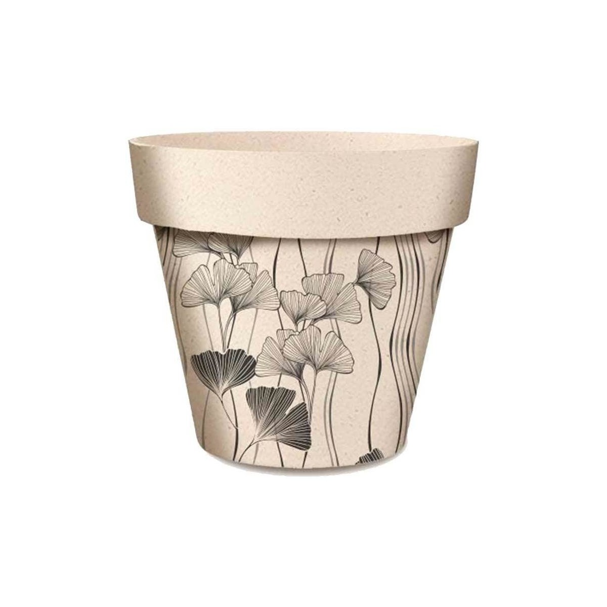 Maison & Déco Vases / caches pots d'intérieur Sud Trading Cache pot fleurs de ginkgo en bambou Beige
