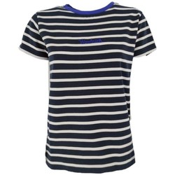 Vêtements Femme T-shirts manches courtes Woolrich Donnez votre avis Melton Blue Stripe Bleu