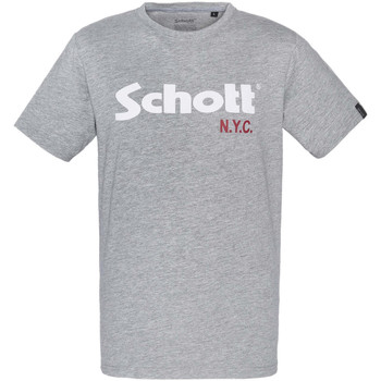 Vêtements Homme T-shirt Future Tokyo preto laranja Schott Pack de 2   ras du cou Multicolore