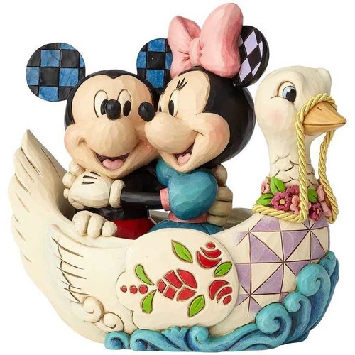 Maison & Déco Statuettes et figurines Enesco Figurine Collection Mickey et Minnie Bateau cygne Multicolore