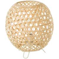 Maison & Déco Lampes à poser Unimasa Lampe de table ronde en Bambou naturel Beige