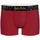 Sous-vêtements Homme se mesure de la base du talon jusquau gros orteil Boxer Homme Coton ASS1 Rouge Noir Rouge