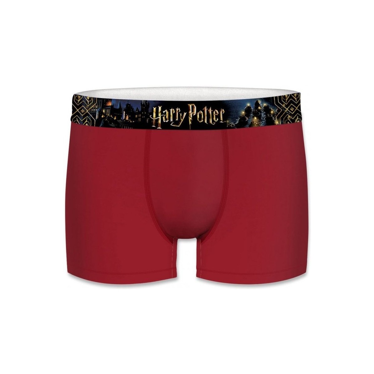Sous-vêtements Homme Boxers Harry Potter Boxer Homme Coton ASS1 Rouge Noir Rouge