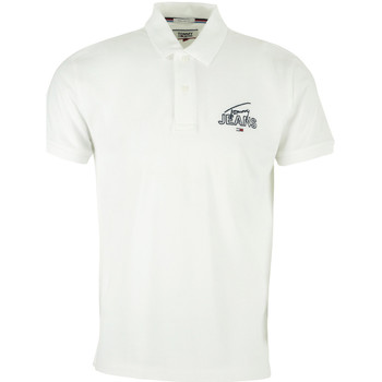 Vêtements Homme Polos manches courtes Tommy Hilfiger Solid Graphic Polo blanc