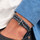 Montres & Bijoux Bracelets Pig And Hen Bracelet Bleu et blanc PIG & Hen P31FW20-163136 - XS Bleu